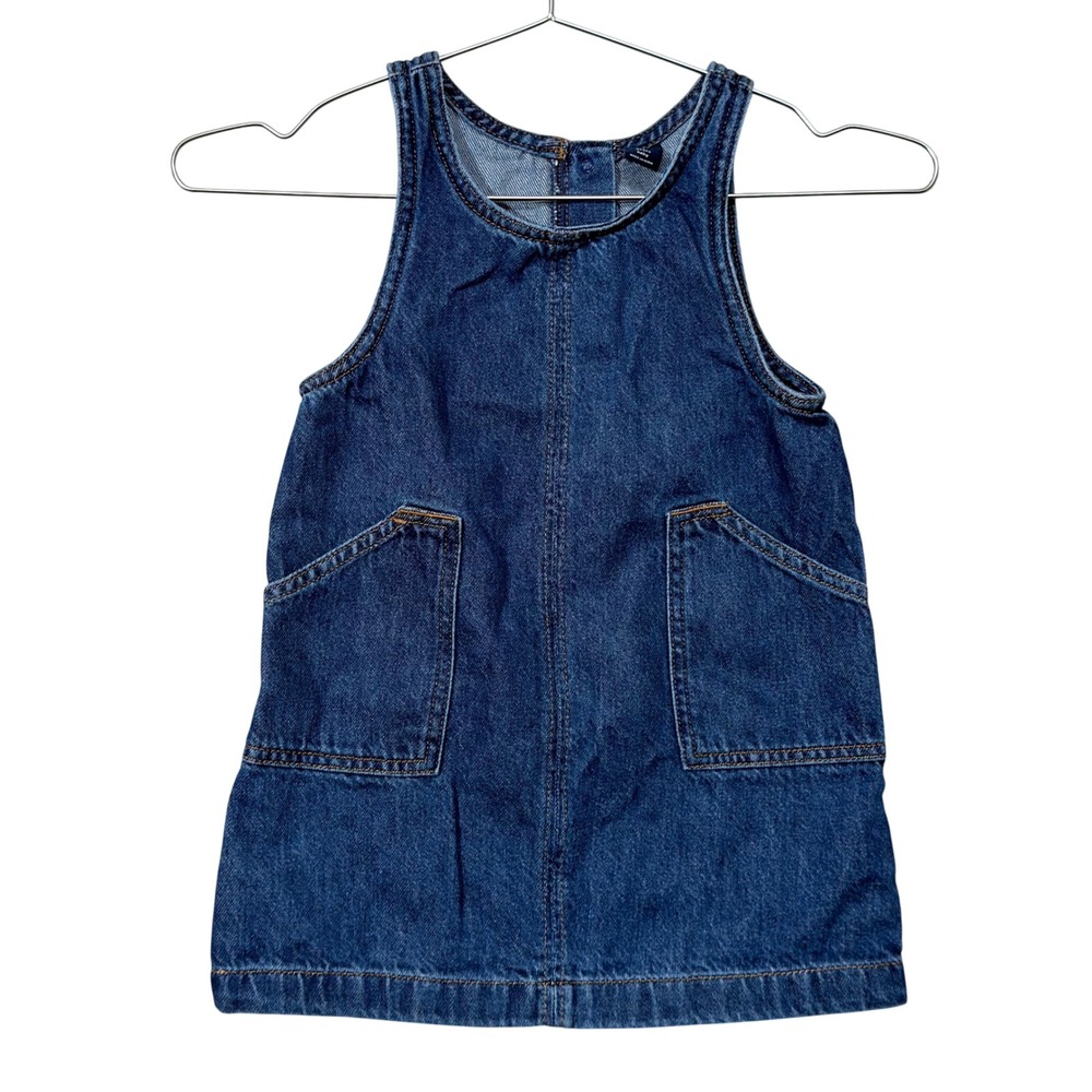 Baby Gap Denim Jumper Toddler 3 Years Dark Wash Shift Dress
